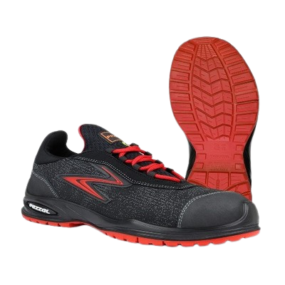 Cipő BLACK MAMBAS piros 42 Pezzol S3 ESD SRC  sport szerű(munkavédelmi cipő, védőcipő)